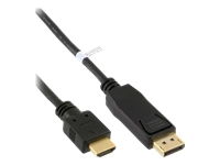 Bild von INLINE DisplayPort zu HDMI Konverter Kabel schwarz 1m