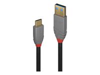 Bild von LINDY 2m USB 3.2 Typ A an C Kabel 5A PD Anthra Line