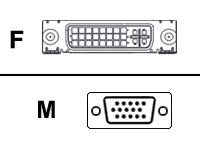 Bild von ROLINE DVI / VGA Adapter DVI-Buchse auf VGA-Stecker