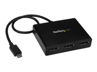 Bild von STARTECH.COM USB-C DisplayPort Hub - 3 Port - Verkettungsfähig - USB Typ C Monitor Hub - USB Typ C Monitor Hub