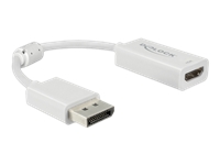 Bild von DELOCK DisplayPort 1.4 Adapter zu HDMI 4K 60Hz mit HDR Funktion Passiv weiss