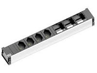 BACHMANN CONI power stripst 6-way, 4xCH, 3xCustom Module, with GST18i3, 0.1m power cord