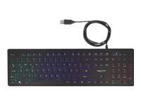 Bild von DELOCK USB Tastatur kabelgebunden 1,5m schwarz mit RGB Beleuchtung