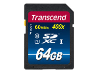 Bild von TRANSCEND Premium 64GB SDXC UHS-I Card Class10 60MB/s