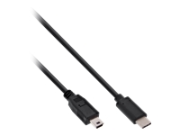 Bild von INLINE USB 2.0 Kabel Typ C an Mini-B 5pol. Stecker Stecker schwarz 5m