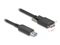 Bild von DELOCK Aktives Optisches Kabel USB 10 Gbps Typ-A Stecker zu Typ Micro-B Stecker mit Schrauben 7,5m