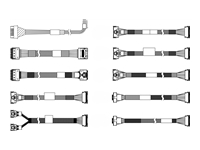 Bild von LENOVO ISG ThinkSystem SR665 V3 Chassis Front BP1 NVMe Gen5 Cable Option Kit