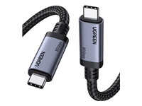 Bild von UGREEN USB4 Gen4 USB-C auf USB-C Kabel 240W 80Gbps Datentransfer 16K Display Fast Charging Nylon geflochten Alu Connectoren 1m