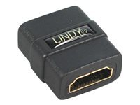 Bild von LINDY HDMI Doppelkupplung Premium Typ A  F/F HDMI 19POL, HDCP kompatibel, vergoldet