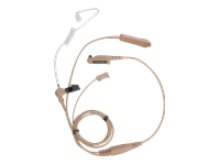 Bild von HYTERA Ohrhörer in Beige mit Schallschlauch Mikrofon und PTT für HP5 HP5 HP7 PD6 X1 Serie und PDC680 PDM680 PTC680 Z1p PT590