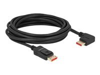 Bild von DELOCK DisplayPort Kabel Stecker gerade zu Stecker 90 rechts gewinkelt 8K 60 Hz 5 m