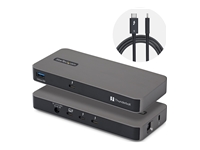 Bild von STARTECH.COM 4-Port Thunderbolt 5 Hub mit Thunderbolt Share KVM 80/120Gbps 8K Multi-Display 140W PD USB-A 10Gbps TB4 &amp USB4