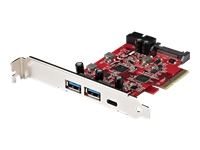 Bild von STARTECH.COM 5 Port USB PCIe Karte - 10Gbps 2x USB-A 1x USB-C USB 3.1 Gen 2 & interner IDC-Header 2x 5Gbps USB