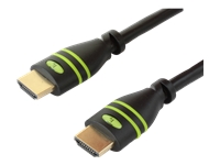 Bild von TECHLY HDMI High Speed mit Ethernet Anschlusskabel 15m schwarz 3fach geschirmt HDMI 19pol.Stecker auf HDMI 19pol.Stecker