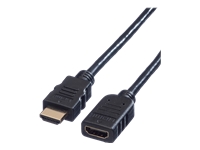 Bild von VALUE HDMI High Speed Verlängerungskabel mit Ethernet Stecker-Buchse 1,5 m