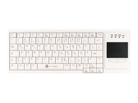 Bild von GETT Cleantype Xtra Touch WL kabellose Tastatur mit Touchpad Farbe weiss Layout DE