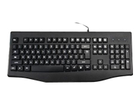 MCL Clavier USB filaire Azerty touches silencieuses – Noir