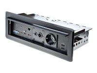 Bild von STARTECH.COM Tischanschlussfeld mit A/V- und Power-Modulen und Kabelmanagement - 4K - HDMI DP und VGA