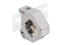 Bild von DELOCK Hutschienenadapter mit Keystone LC Duplex Buchse zu LC Duplex Buchse beige