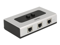 Bild von DELOCK Umschalter RJ45 10/100/1000 Mbps 2 Port manuell bidirektional