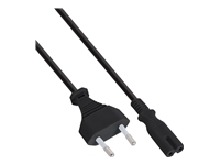 Bild von INLINE BULK 70er Netzkabel Netzstecker auf Euro 8 C7 Stecker 1,5m