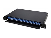 MCL IC4D99A19TFO24LCD - Tiroir optique 19p 1U 24 ports équipé de 24 traversées LC duplex mono