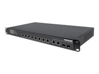 Bild von INTELLIENT 8-Port Gigabit Ethernet Ultra PoE-Switch mit 4 Uplink-Ports 2xRJ45 und 2xSFP und LCD-Anzeige Rackmount 380W