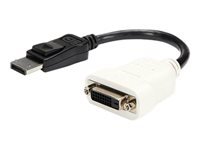 Bild von STARTECH.COM DisplayPort Adapter auf DVI - DP (Stecker) zu DVI-I (Buchse) Konverter - 1920x1200