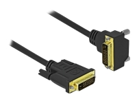 Bild von DELOCK DVI Kabel 24+1 Stecker zu 24+1 Stecker gewinkelt 3m