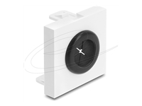 Bild von DELOCK Easy 45 Kabeldurchfuhrung rund 18mm weiss / schwarz