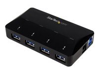 Bild von STARTECH.COM 4 Port USB 3.0 Hub plus dedizierter Ladeanschluss - 1 x 2.4 A Port - Desktop USB Hub und Schnelllade Station