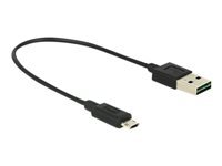 Bild von DELOCK Kabel EASY-USB 2.0 Typ-A Stecker > EASY-USB 2.0 Typ Micro-B Stecker schwarz 20 cm