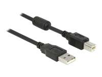 Bild von DELOCK Kabel USB 2.0-A > B Stecker/Stecker 1 m mit Ferritkern