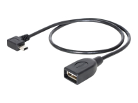 Bild von DELOCK Kabel USB mini St 90G gew. > USB-A Bu OTG 50cm