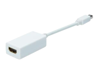 Bild von ASSMANN DisplayPort Adapterkabel mini DP - HDMI Typ A St/Bu 0,15m DP 1.1a kompatibel CE we