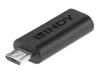 Bild von LINDY USB 2.0 Adapter Typ C an Micro-B USB Typ C Kupplung an Micro-B Stecker