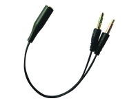 Bild von SANDBERG Headset converter (Apple) to PC Konvertiert den einzigen Anschluss von iPhone Headsets in einen dualen Anschluss fuer PC