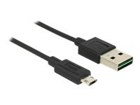 Bild von DELOCK Kabel EASY-USB 2.0 Typ-A Stecker > EASY-USB 2.0 Typ Micro-B Stecker schwarz 1 m