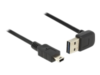 Bild von DELOCK Kabel EASY-USB 2.0 Typ-A Stecker gewinkelt oben / unten > USB 2.0 Typ Mini-B Stecker 0,5 m