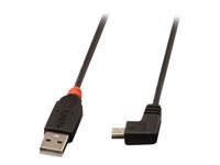 Bild von LINDY USB 2.0 Typ A/Mini-B 90  0,5m Mini-B Stecker rechts gewinkel