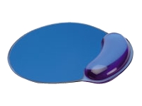 Bild von SECOMP Mousepad mit Handgelenkauflage Silikon blau transparent