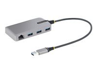 Bild von STARTECH.COM 3 Port USB Hub mit Ethernet - 3x USB-A 5Gbit/s - USB 3.0 Gigabit Ethernet Adapter - USB auf USB Verteiler - USB Hub