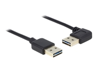 Bild von DELOCK Kabel EASY-USB 2.0 Typ-A Stecker > EASY-USB 2.0 Typ-A Stecker gewinkelt links / rechts 0,5 m