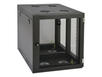 EATON TRIPPLITE 12U Wall Mount Rack Enclosure Server Cabinet Side Mount Wallmount Rack cabinet wall mountable, Black 12U 19