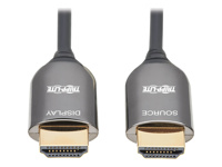 EATON TRIPPLITE 8K HDMI Plenum-Rated Fiber Active Optical Cable AOC 8K UHD 60Hz HDR M/M Black 10m