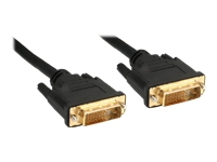 Bild von INLINE DVI-D Kabel PREMIUM 1m InLine DVI-D Kabel PREMIUM vergoldete Stecker Dual Link digital 24+1 St/St schwarz 1m