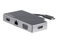 Bild von STARTECH.COM USB-C Multiport Adapter mit HDMI und VGA - 95W USB PD - Mac / Windows / Chrome - 4K - 1xA - GbE - Mobiler USB-C Adapter