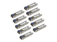 Bild von STARTECH.COM Gigabit LWL SFP Transceiver Modul - Cisco GLC-LH-SM kompatibel - SM/MM LC - 550m - Mini GBIC 10er Pack - 1000Base-LX/LH