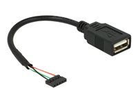 Bild von DELOCK Kabel USB 2.0 Pfostenbuchse 2,00mm 5 Pin > USB 2.0 Typ-A Buchse 15cm