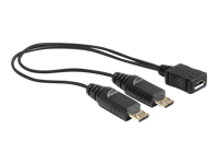 Bild von DELOCK 65440 Cable USB micro B female > 2 x USB micro-B male 20,5cm